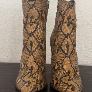 Steve Madden  Snake print Ankle Booties